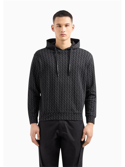 felpa uomo nera ARMANI EXCHANGE | 8NZMCWZJNRZ/42AS